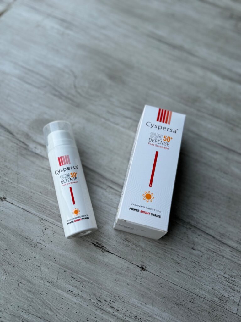 ضد آفتاب فلوئید سیسپرسا مدل Sun Defense SPF50+ سری Power Bright