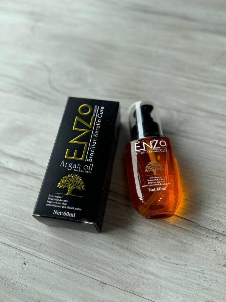 روغن آرگان انزو مدل Brazilian Keratin Cure حجم ۶۰ میلی‌لیتر