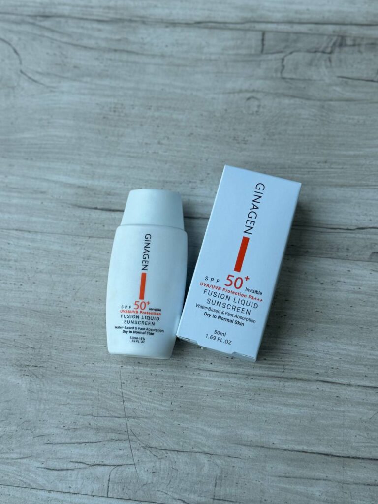 ضد آفتاب مایع جیناژن مدل Fusion Liquid SPF 50 حجم 50 میلی‌لیتر