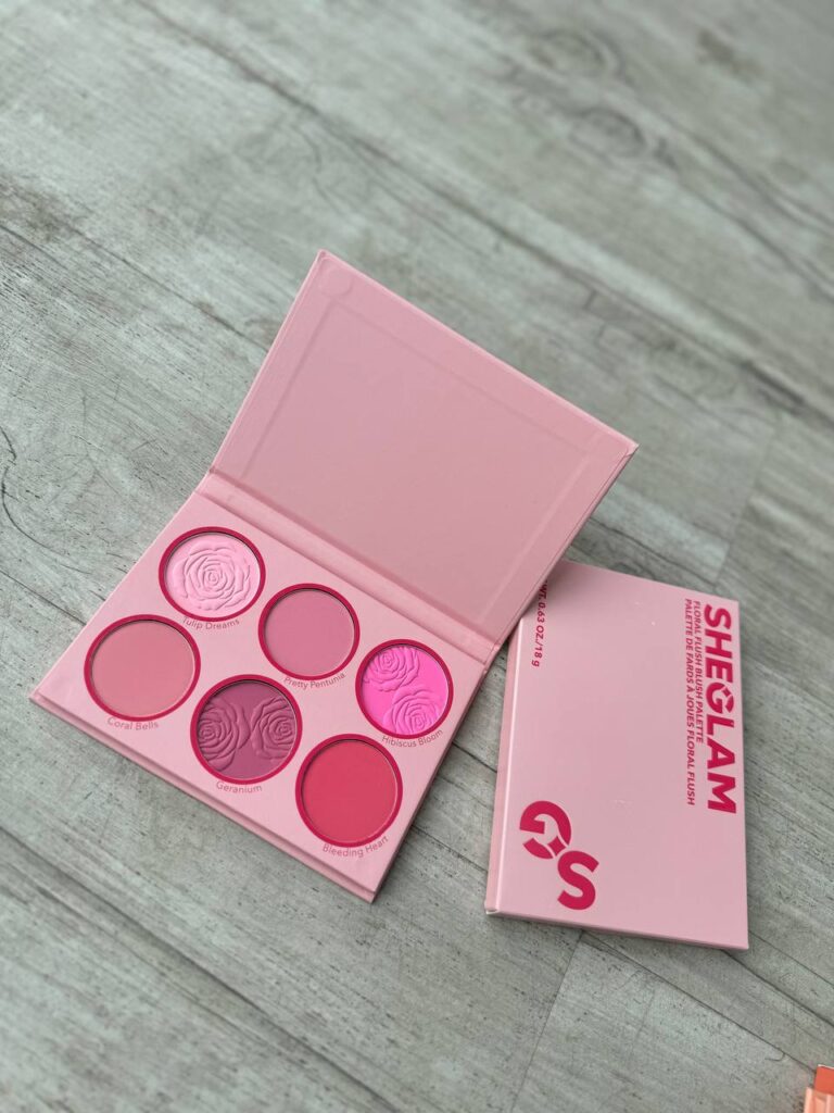 پالت سایه صورت SHEGLAM مدل Floral Flush ۶ رنگ