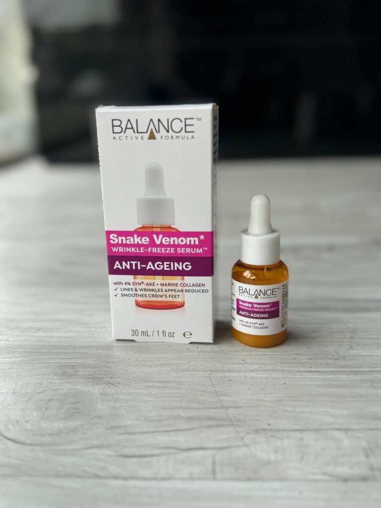 سرم ضد چروک BALANCE ACTIVE FORMULA مدل Snake Venom Wrinkle-Freeze حجم 30 میلی‌لیتر